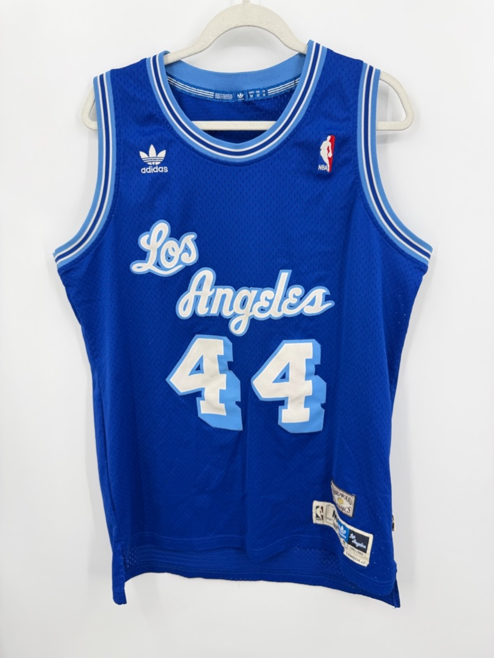 Adidas Mens Jersey NBA Los Angeles Lakers #44 Jerry West Hardwood Classics M